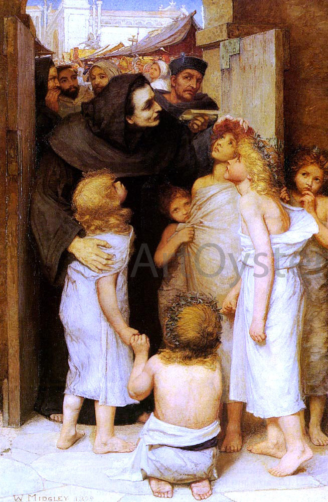 William Midgley Non Angli Sed Angeli - Canvas Print