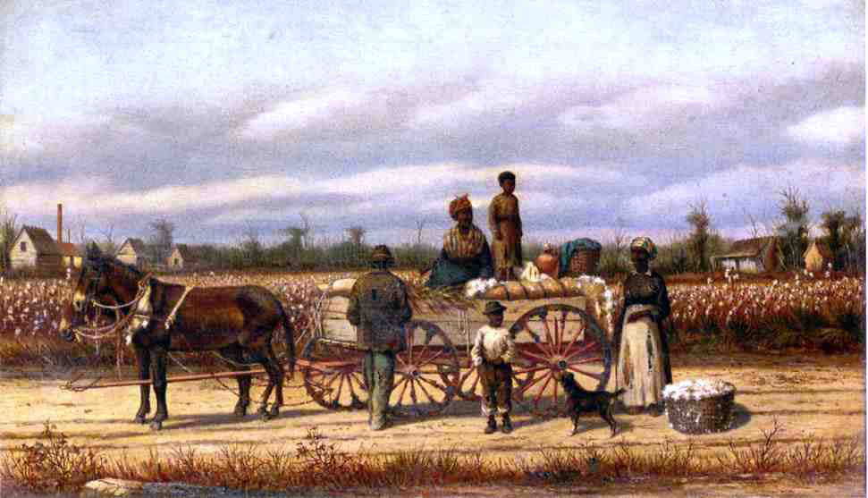 William Aiken Walker Noon Day Pause in the Cotton Field - Canvas Print
