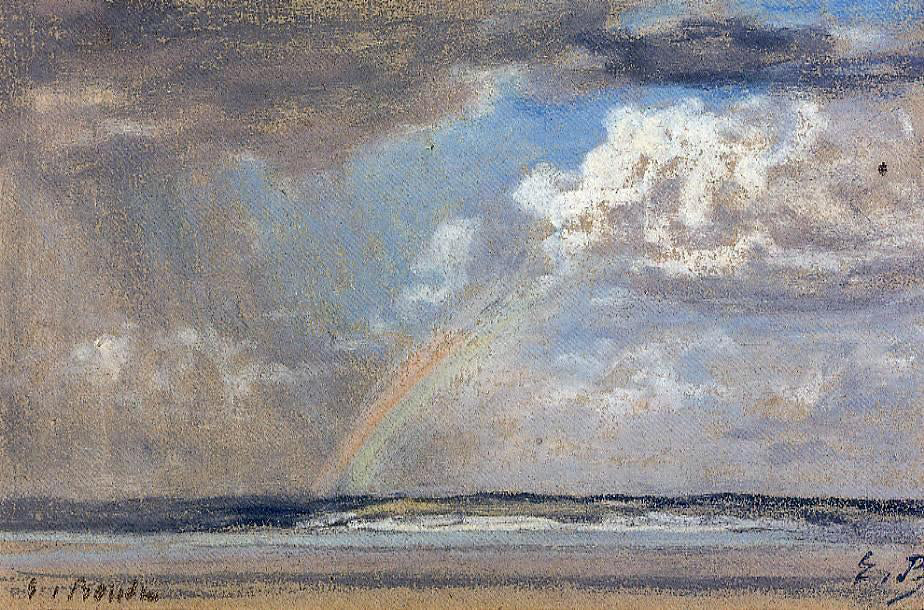 Eugene-Louis Boudin Norman Beach, Arcenciel - Canvas Print