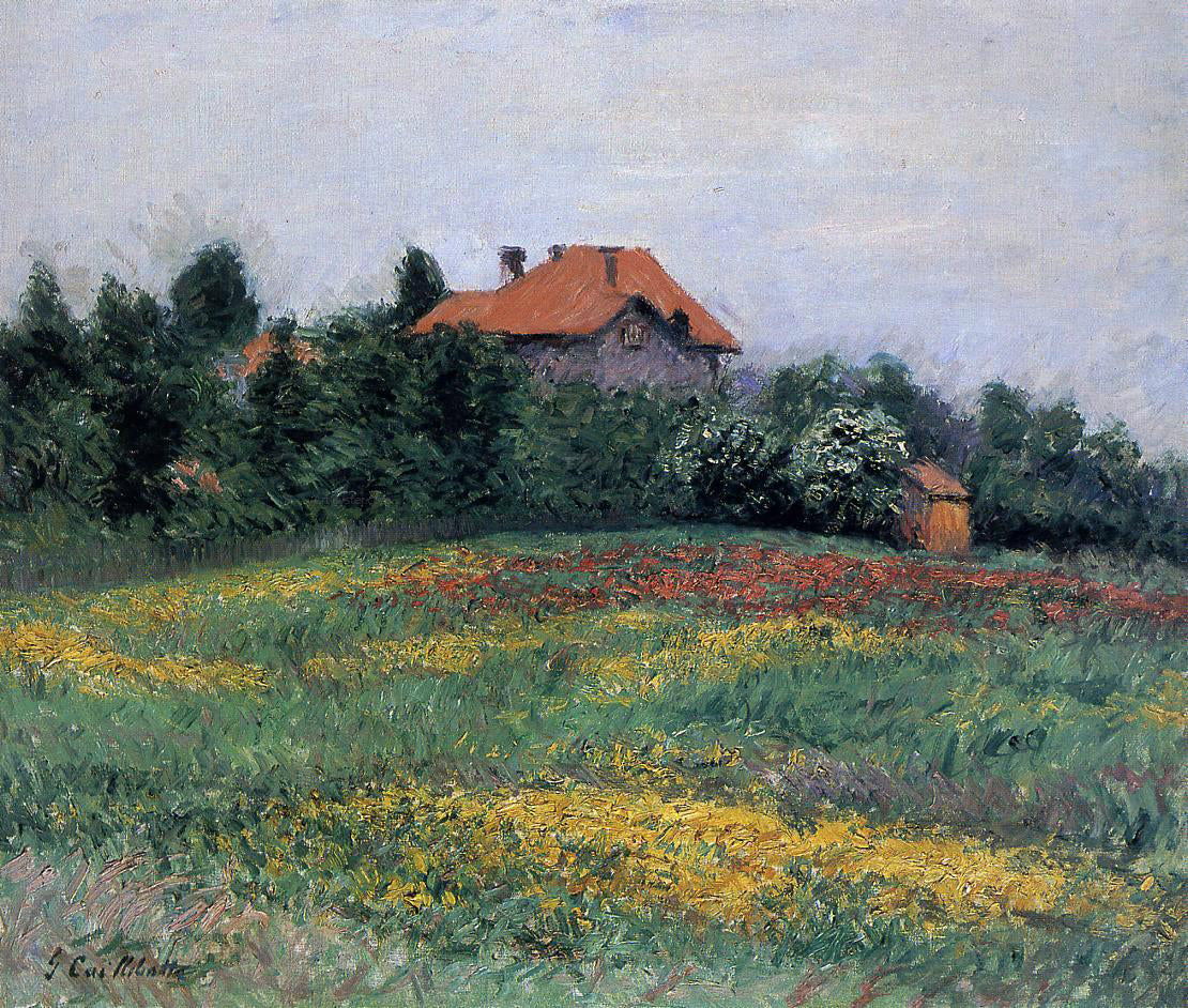 Gustave Caillebotte Norman Landscape - Canvas Print