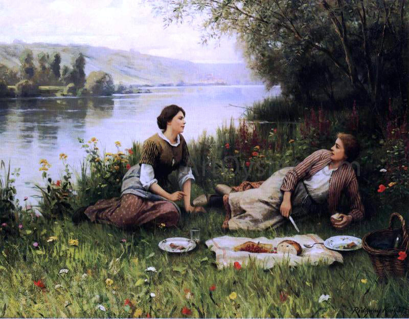 Daniel Ridgway Knight Normandy Garden (also known as Le Gouter) - Canvas Print