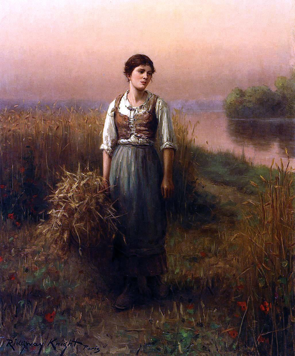 Daniel Ridgway Knight Normandy Maid - Canvas Print