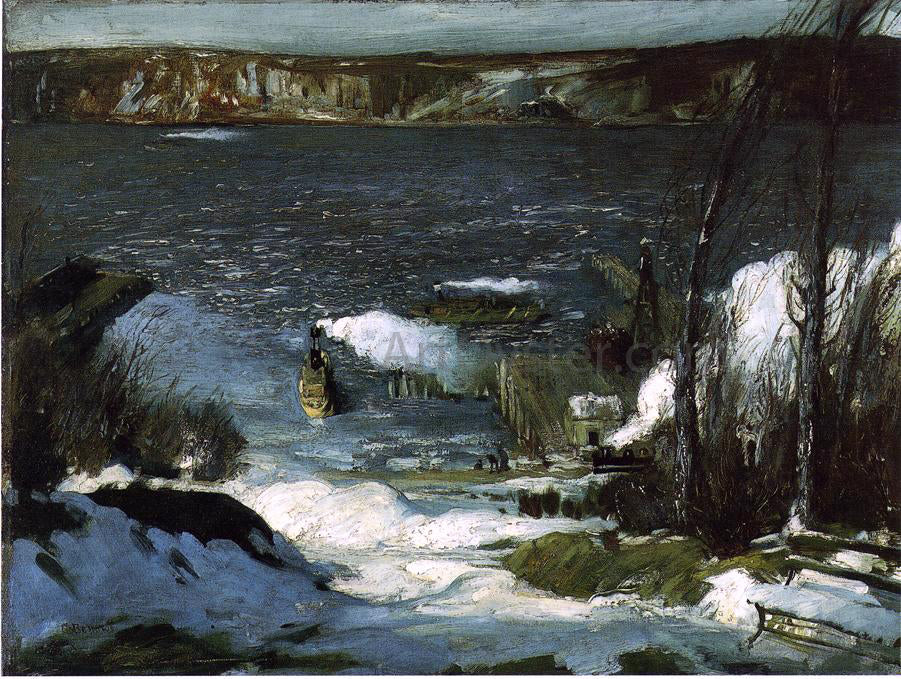 George Wesley Bellows A Scene of the North River - Canvas Print
