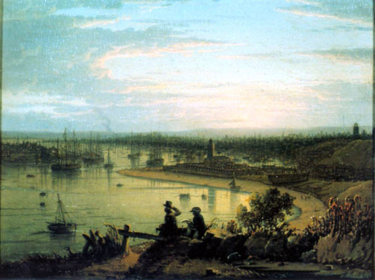 Robert Salmon North Shields River Tyne - Canvas Print