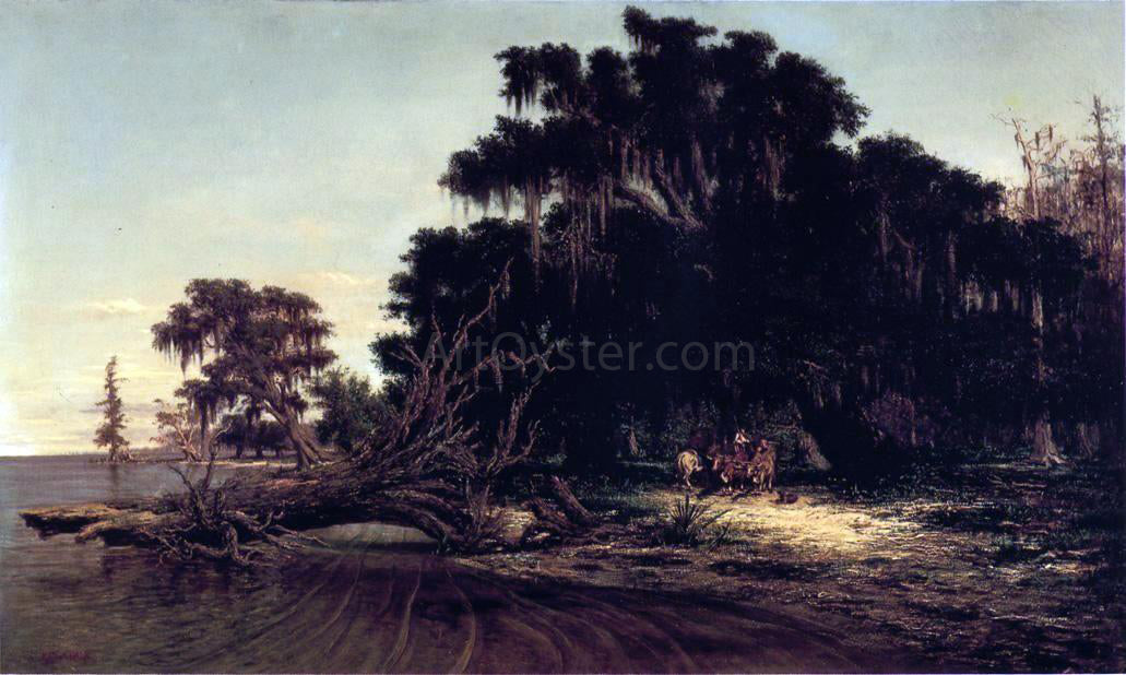 Richard Clague North Shore of Lake Pontchartrain at Mandeville - Canvas Print