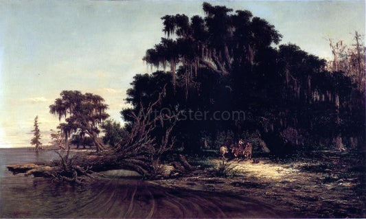 Richard Clague North Shore of Lake Pontchartrain at Mandeville - Canvas Print