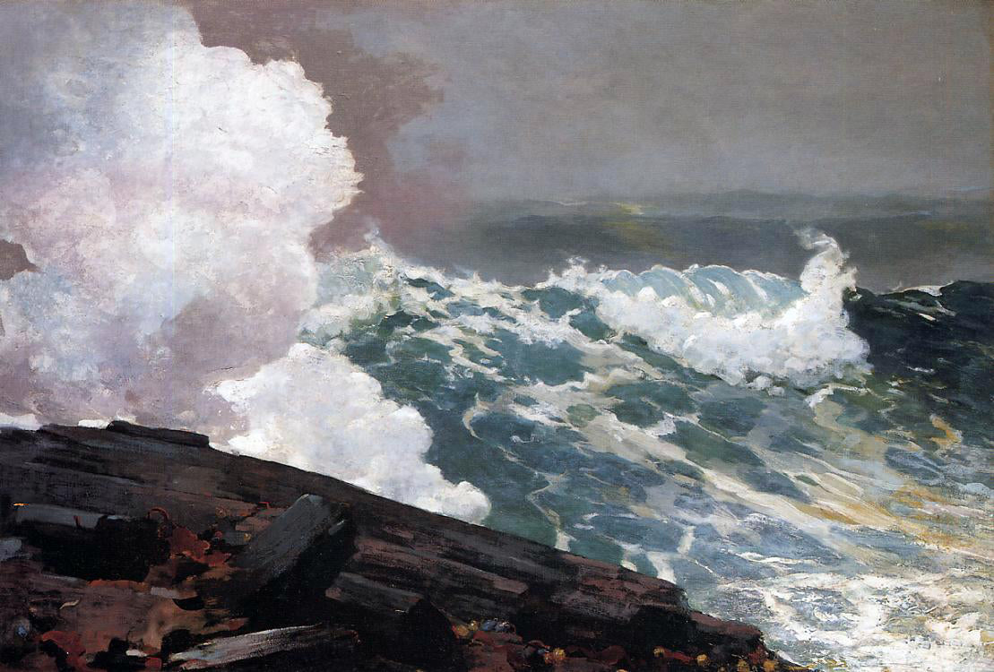 Winslow Homer Northeaster - Canvas Print