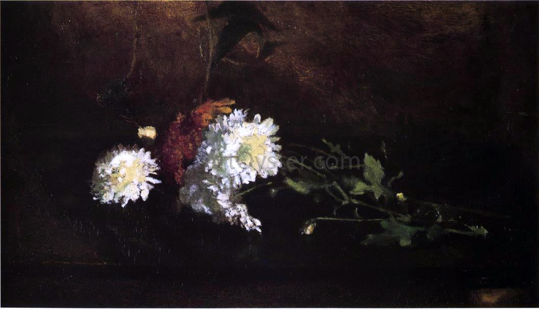 John La Farge Nosegay of Chrysanthemums - Canvas Print