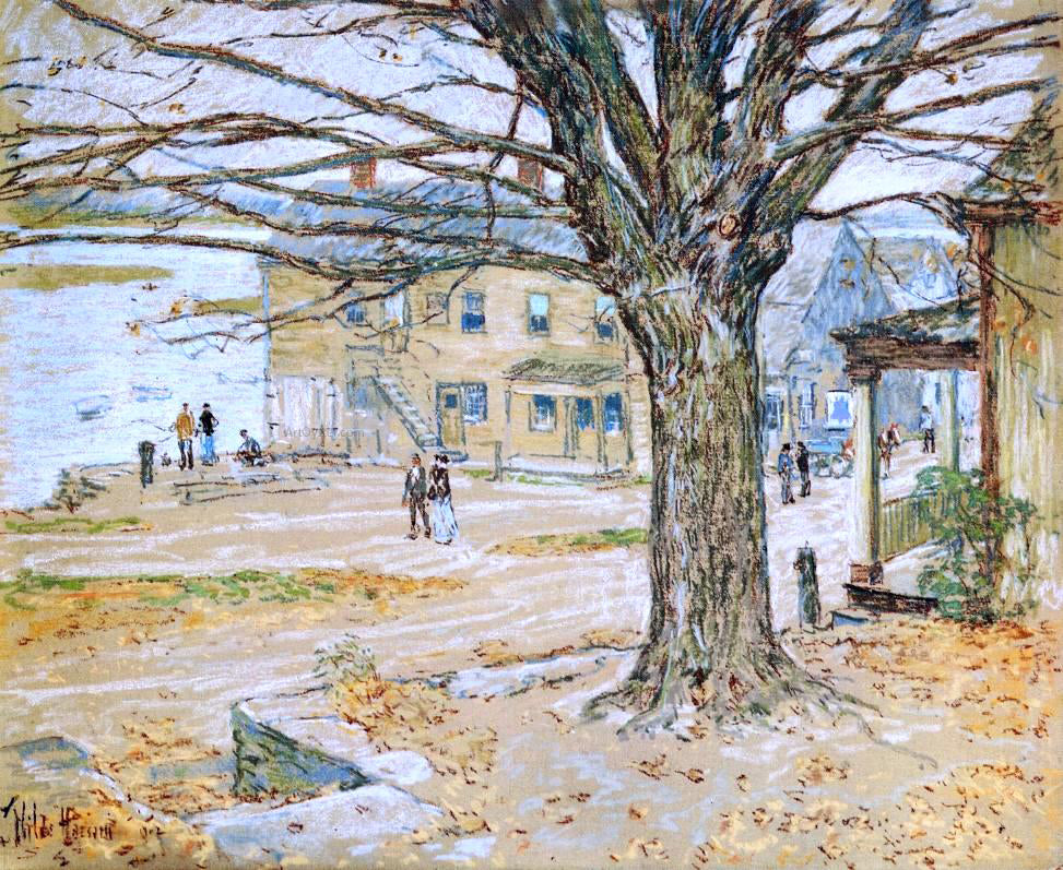 Frederick Childe Hassam November, Cos Cob - Canvas Print