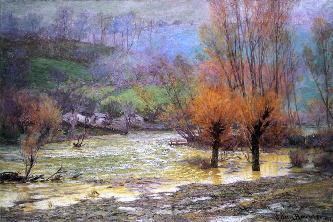 John Ottis Adams November Freshet - Canvas Print