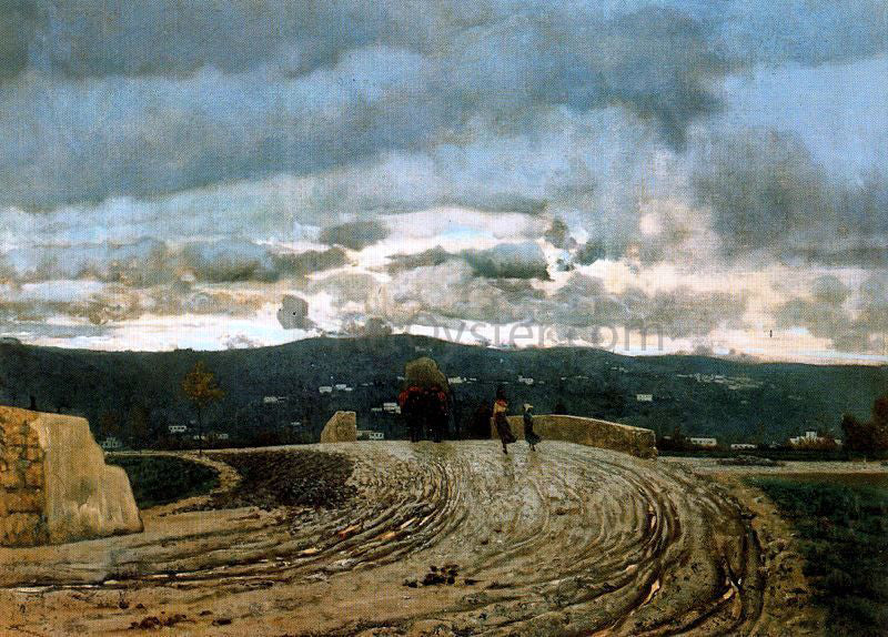 Telemaco Signorini Novembre - Canvas Print