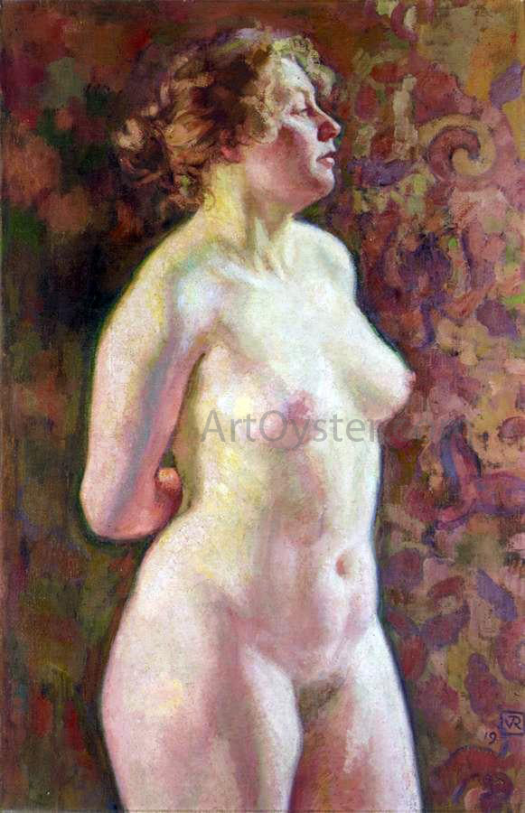 Theo Van Rysselberghe Nu debout - Canvas Print