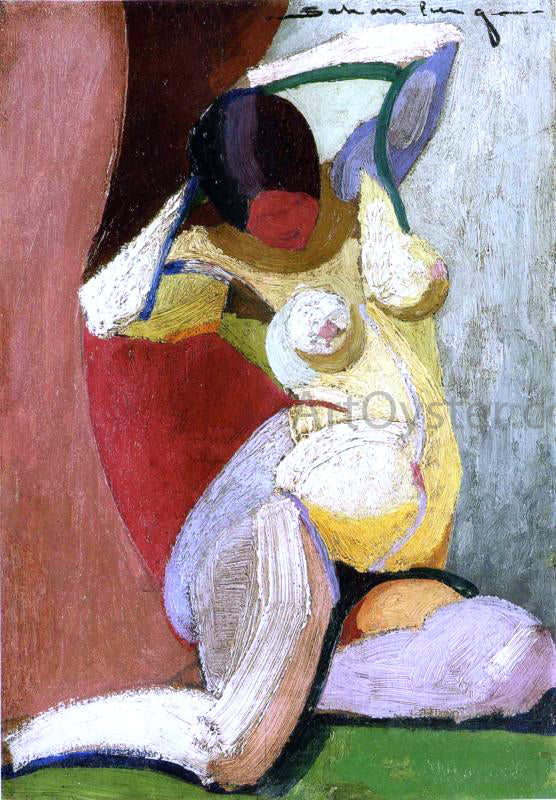Morton Livingston Schamberg A Nude - Canvas Print