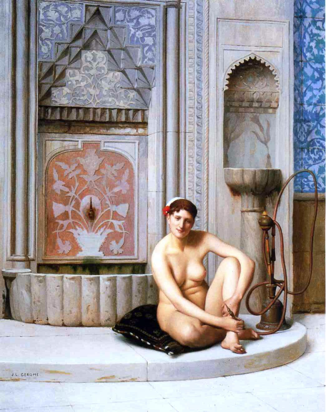 Jean-Leon Gerome Nude - Canvas Print