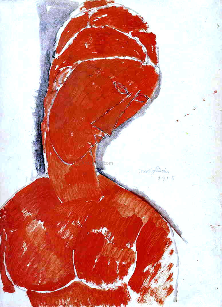 Amedeo Modigliani Nude Bust - Canvas Print