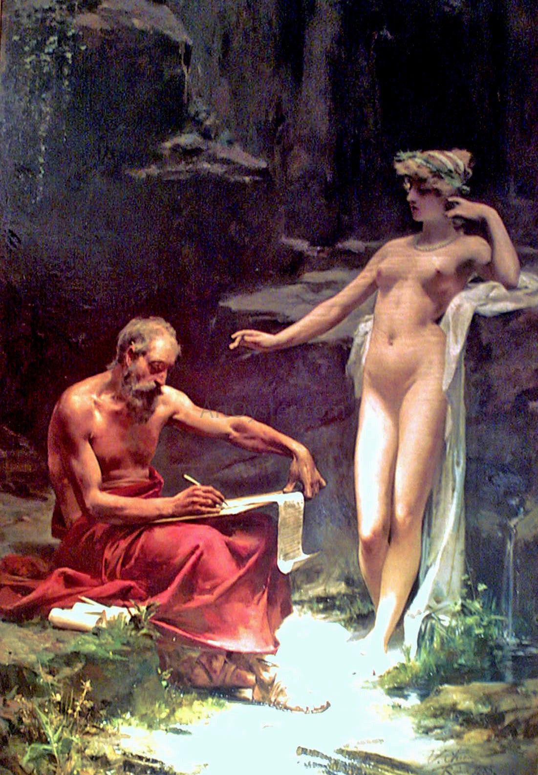 Ulpiano Checa Nude - Canvas Print