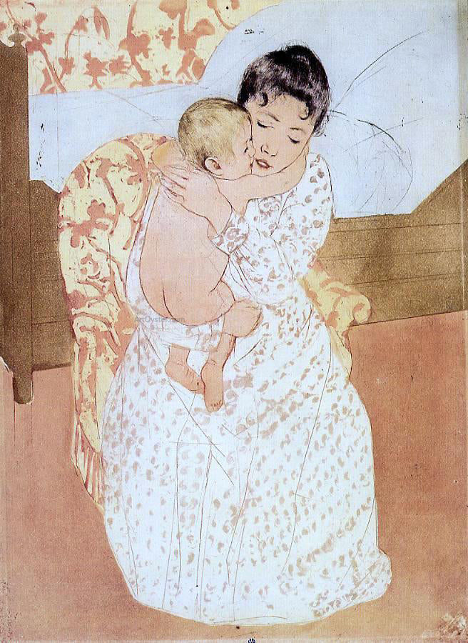 Mary Cassatt Nude Child - Canvas Print