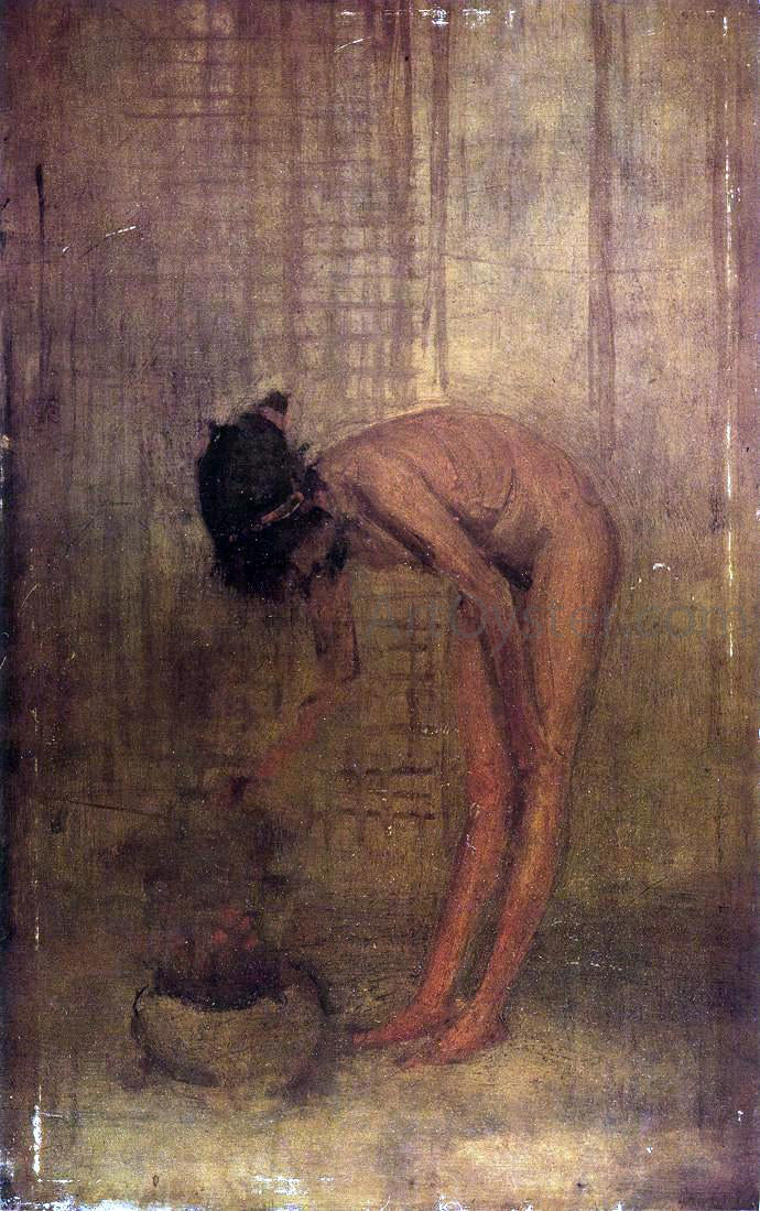 James McNeill Whistler Nude Girl with a Bowl - Canvas Print