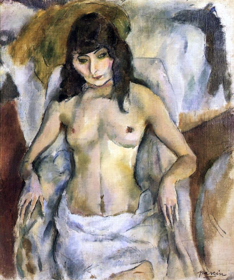 Jules Pascin Nude in an Armchair - Canvas Print