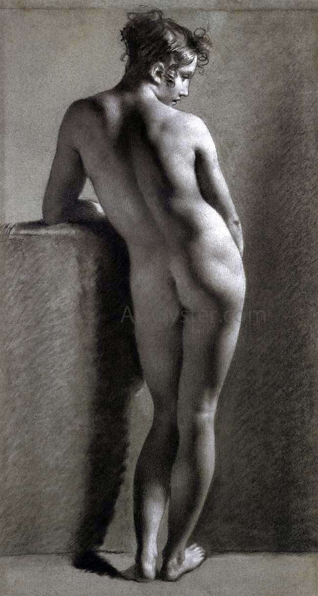 Pierre Paul Prudhon A Nude Viewed from Behind - Canvas Print