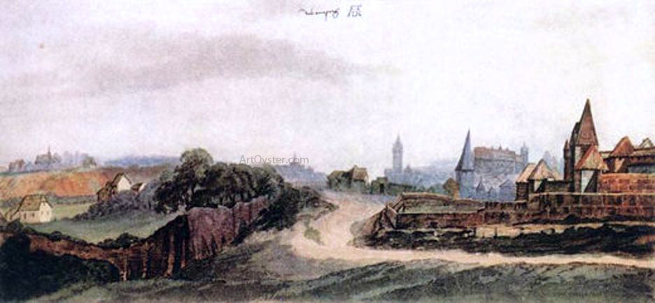 Albrecht Durer Nuremberg seen from the South - Canvas Print
