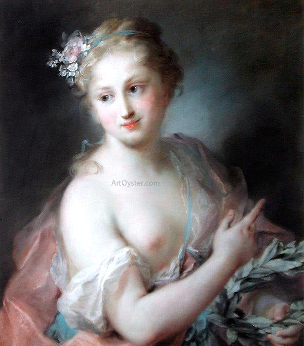 Rosalba Carriera Nymph from Apollo's Retinue - Canvas Print