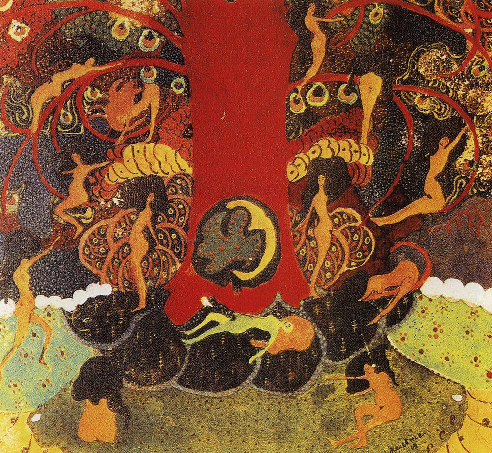 Kazimir Malevich Oaks and Dryads - Canvas Print
