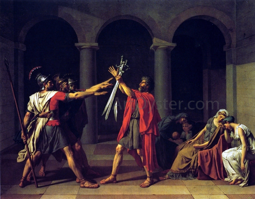 Jacques-Louis David Oath of the Horatii - Canvas Print