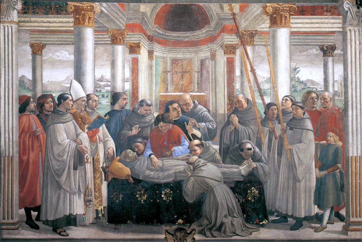 Domenico Ghirlandaio Obsequies of St Francis - Canvas Print