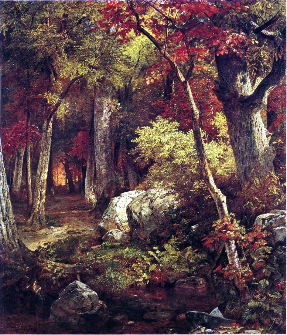 William Trost Richards October - Canvas Print