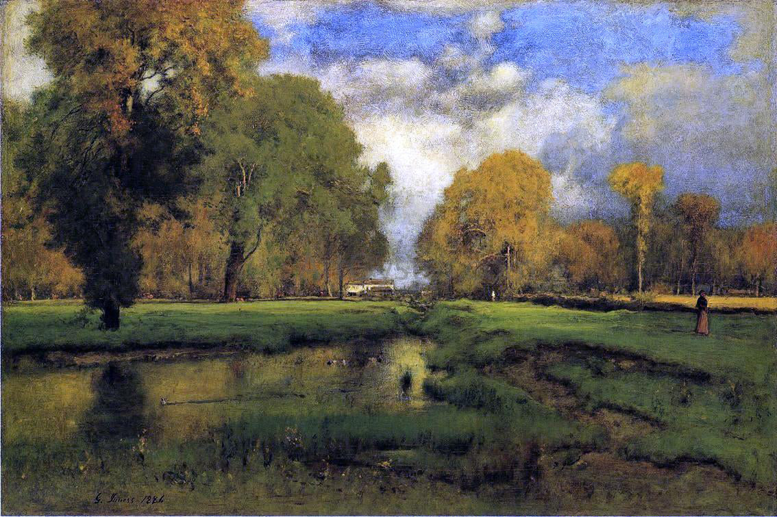 George Inness October - Canvas Print