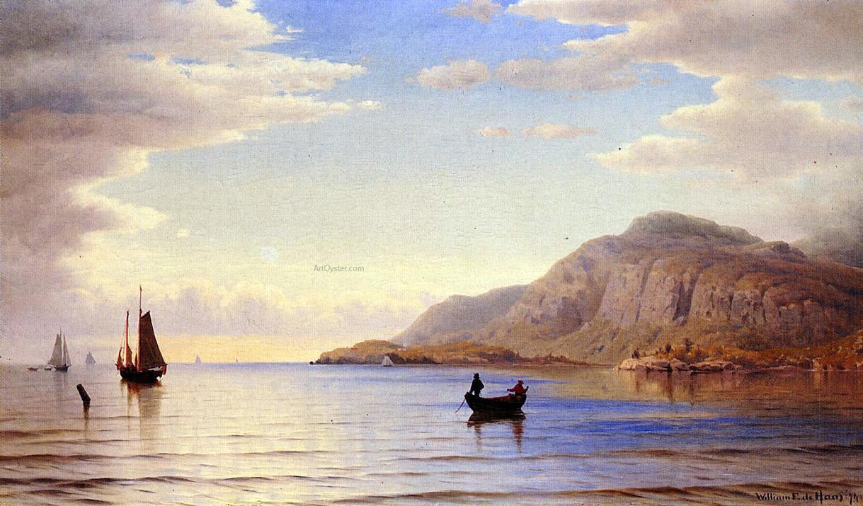 William Frederick De Haas October Day off Mt. Desert - Canvas Print