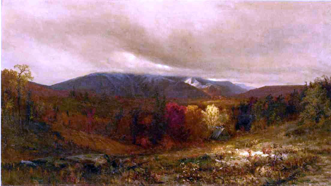 Jervis McEntee October in the Catskills - Canvas Print