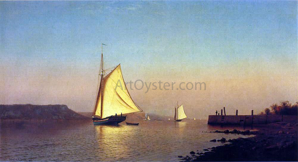 Francis A Silva October on the Hudson - Canvas Print