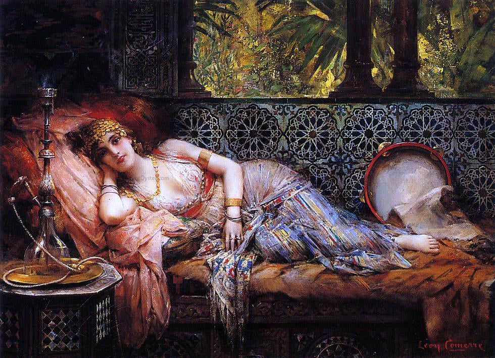 Leon Francois Comerre Odalisque - Canvas Print