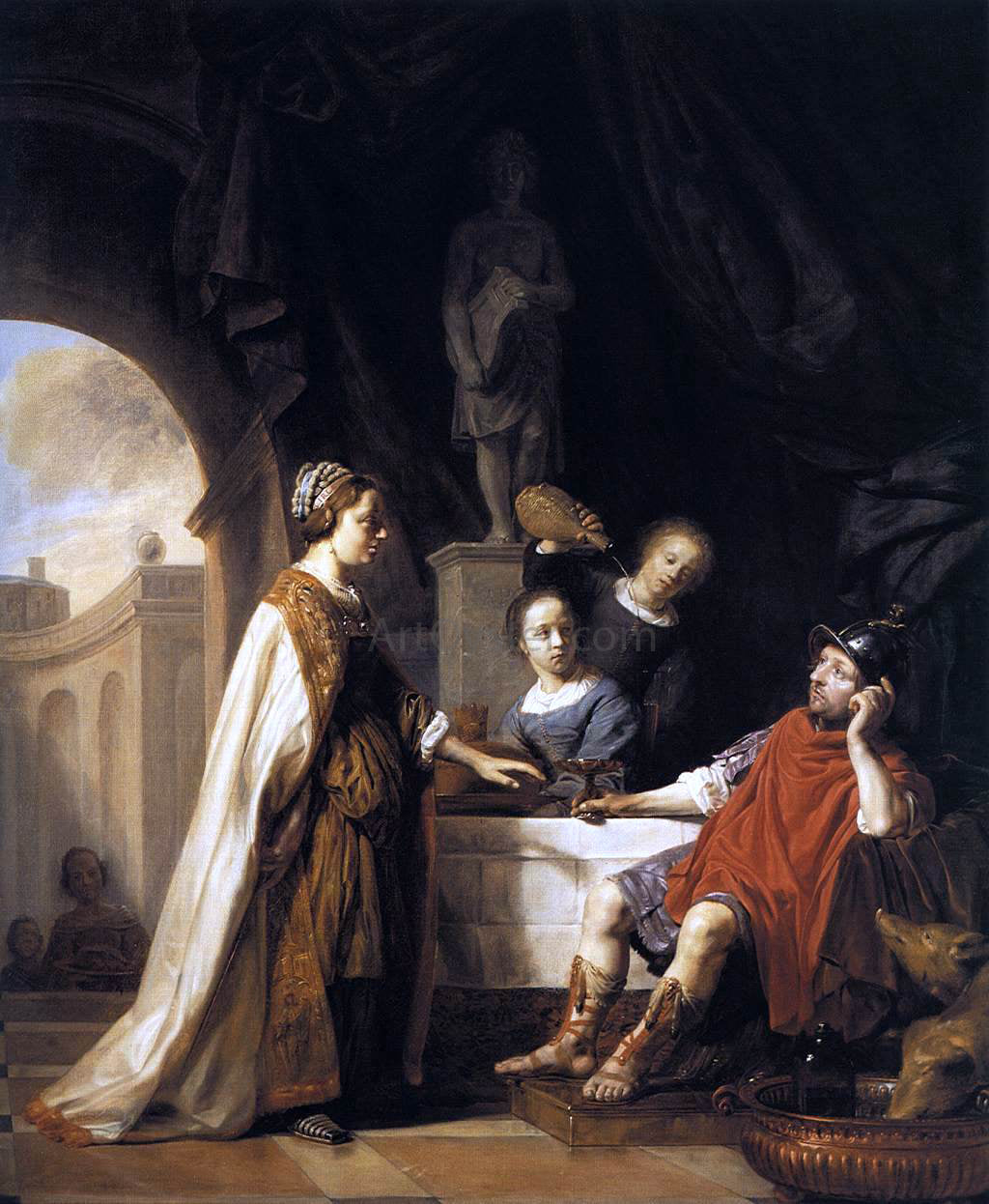Salomon De Bray Odysseus and Circe - Canvas Print