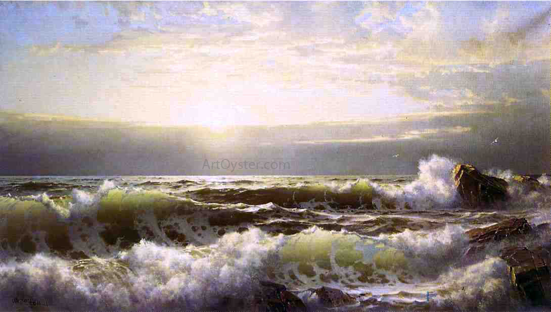 William Trost Richards Off Conanicut, Newport - Canvas Print