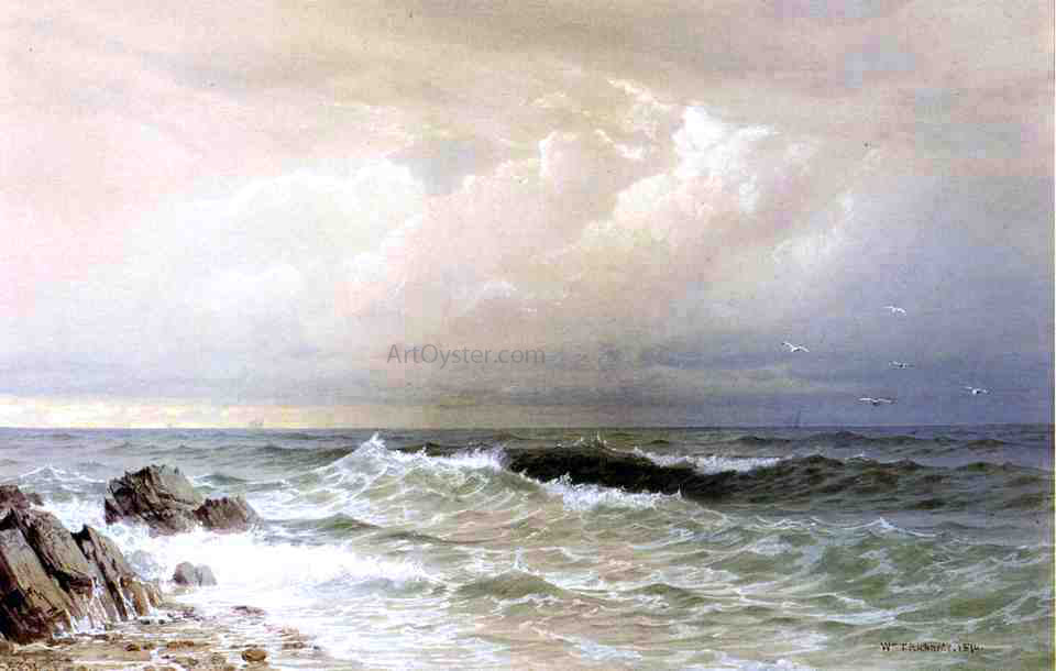 William Trost Richards Off the Coast of Rhode Island - Canvas Print