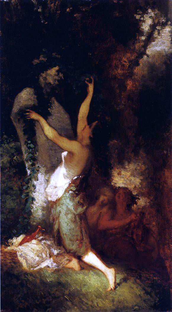 Jean-Francois Millet Offering to Pan - Canvas Print