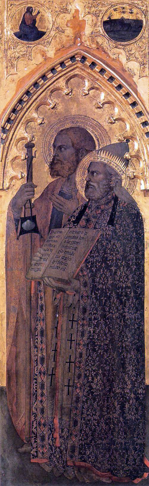 Giovanni Da Milano Ognissanti Polyptych: lateral panel - Canvas Print