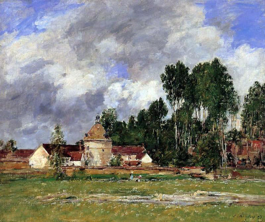 Eugene-Louis Boudin Oisieme, Landscape near Chartres - Canvas Print
