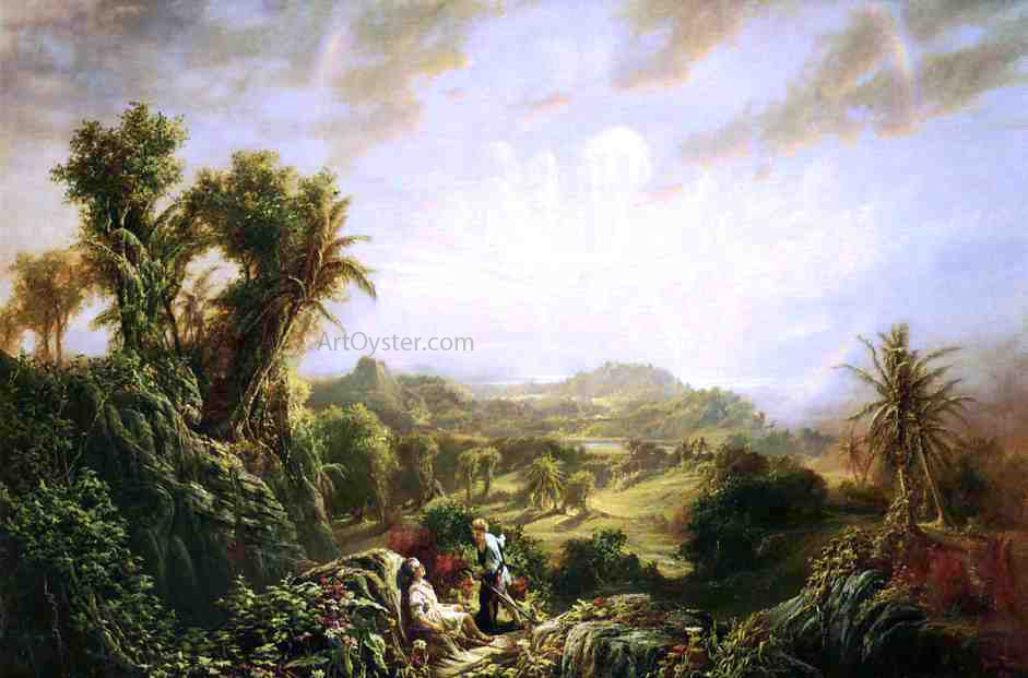 Jerome B. Thompson Old Age - Canvas Print