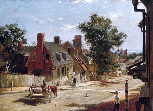 Francis Blackwell Mayer Old Annapolis, Francis Street - Canvas Print