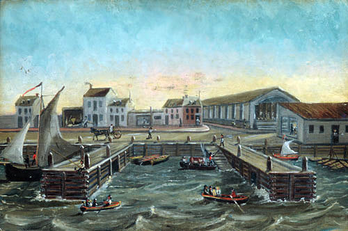 William P Chappel Old Ferry Stairs - Canvas Print