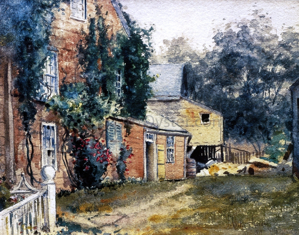 Frederick Childe Hassam Old House, Nantucket - Canvas Print
