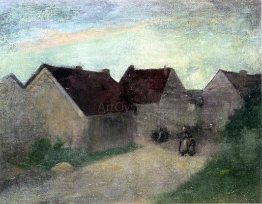 Robert Henri Old Houses in Normandie - Canvas Print