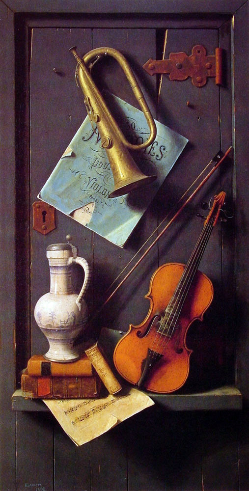 William Michael Harnett Old Models - Canvas Print