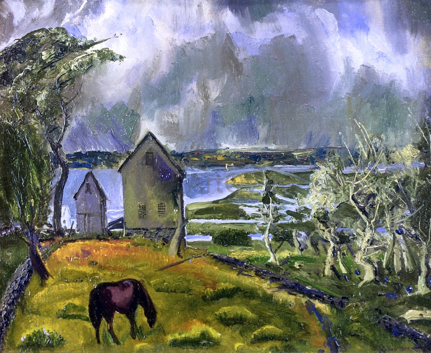 George Wesley Bellows Old Orchard, Newport, Rhode Island - Canvas Print