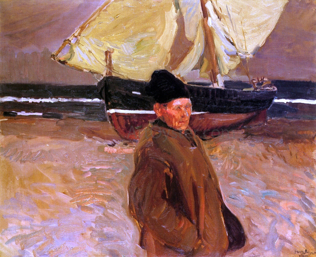 Joaquin Sorolla Y Bastida Old Valencian Fisherman - Canvas Print