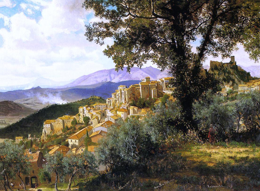 Albert Bierstadt Olevano - Canvas Print